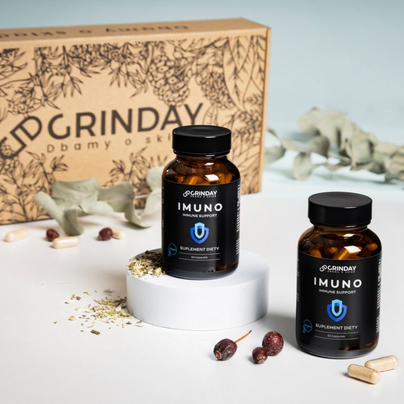 Grinday Imuno - Immune Support - Immunity - dietary supplement - 60 capsules Grinday Imuno - Immune Support - Immunity - dietary supplement - 60 capsules